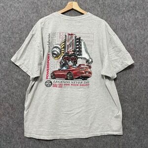 DGK Syndicate Powersport Graphic T Shirt Mens 2XL Grey Engine Legends Never Die